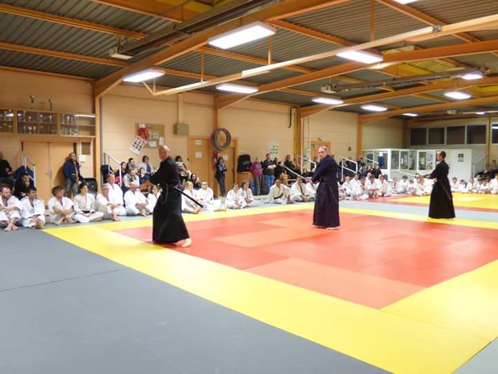 Demonstration aux voeux de la federation de judo